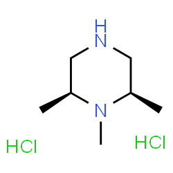 ChemSpider 2D Image | cis-1,2,6-trimethylpiperazine dihydrochloride | C7H18Cl2N2