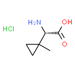 ChemSpider 2D Image | (S)-2-(1-methylcyclopropyl)glycine hydrochloride | C6H12ClNO2