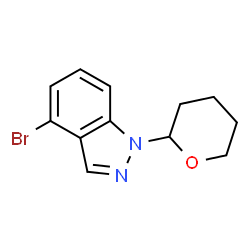 ChemSpider 2D Image | 4-bromo-1-(oxan-2-yl)-1H-indazole | C12H13BrN2O