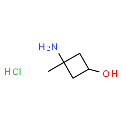 ChemSpider 2D Image | 3-amino-3-methylcyclobutan-1-ol hydrochloride | C5H12ClNO