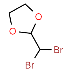 ChemSpider 2D Image | 2-(Dibromomethyl)-1,3-dioxolane | C4H6Br2O2