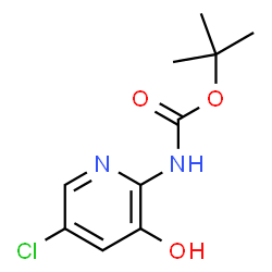 ChemSpider 2D Image | 2-(Boc-amino)-5-chloro-3-hydroxypyridine | C10H13ClN2O3