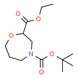 ChemSpider 2D Image | Ethyl 4-Boc-2-homomorpholinecarboxylate | C13H23NO5