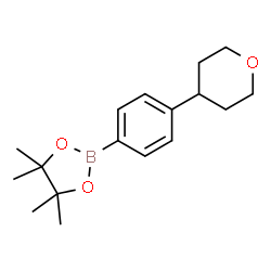 ChemSpider 2D Image | 4-(4-Tetrahydropyranyl)phenylboronic Acid Pinacol Ester | C17H25BO3