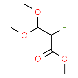 ChemSpider 2D Image | Methyl 2-fluoro-3,3-dimethoxypropanoate | C6H11FO4