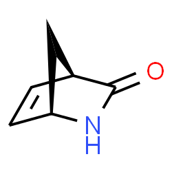 ChemSpider 2D Image | (1R,4R)-2-Azabicyclo[2.2.1]hept-5-en-3-one | C6H7NO