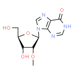 ChemSpider 2D Image | 2'-O-Methylinosine | C11H14N4O5