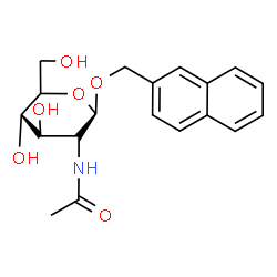 ChemSpider 2D Image | 2-Naphthylmethyl (5xi)-2-acetamido-2-deoxy-beta-D-xylo-hexopyranoside | C19H23NO6
