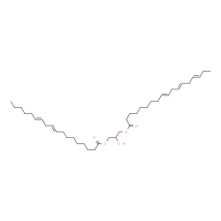 ChemSpider 2D Image | 2-Hydroxy-3-[(9E,12E)-9,12-octadecadienoyloxy]propyl (9E,12E,15E)-9,12,15-octadecatrienoate | C39H66O5