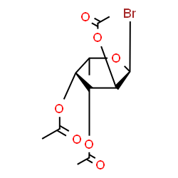 ChemSpider 2D Image | (5xi)-2,3,4-Tri-O-acetyl-6-deoxy-beta-D-arabino-hexopyranosyl bromide | C12H17BrO7