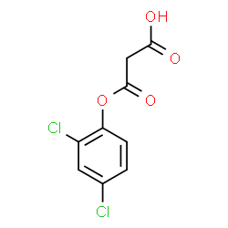 ChemSpider 2D Image | 3-(2,4-Dichlorophenoxy)-3-oxopropanoic acid | C9H6Cl2O4