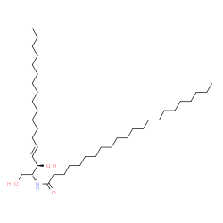ChemSpider 2D Image | N-[(2R,3R,4E)-1,3-Dihydroxy-4-octadecen-2-yl]docosanamide | C40H79NO3