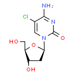 ChemSpider 2D Image | 5-Chloro-2'-deoxycytidine | C9H12ClN3O4