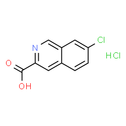 ChemSpider 2D Image | 7-Chloroisoquinoline-3-carboxylic acid hydrochloride | C10H7Cl2NO2