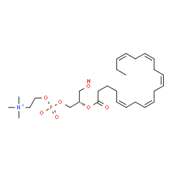 ChemSpider 2D Image | (2S)-3-Hydroxy-2-[(5Z,8Z,11Z,14Z,17Z)-5,8,11,14,17-icosapentaenoyloxy]propyl 2-(trimethylammonio)ethyl phosphate | C28H48NO7P