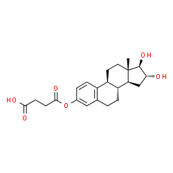ChemSpider 2D Image | Estriol 3-succinate | C22H28O6