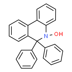 ChemSpider 2D Image | 6,6-Diphenyl-5(6H)-phenanthridinol | C25H19NO