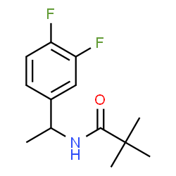 ChemSpider 2D Image | N-[1-(3,4-Difluorophenyl)ethyl]-2,2-dimethylpropanamide | C13H17F2NO