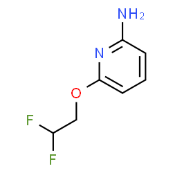 ChemSpider 2D Image | 6-(2,2-Difluoroethoxy)-2-pyridinamine | C7H8F2N2O