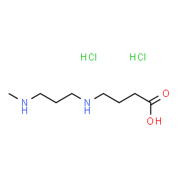 ChemSpider 2D Image | 4-{[3-(Methylamino)propyl]amino}butanoic acid dihydrochloride | C8H20Cl2N2O2
