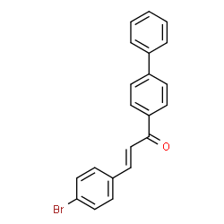 ChemSpider 2D Image | (2E)-1-(4-Biphenylyl)-3-(4-bromophenyl)-2-propen-1-one | C21H15BrO