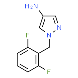 ChemSpider 2D Image | 1-(2,6-Difluorobenzyl)-1H-pyrazol-4-amine | C10H9F2N3