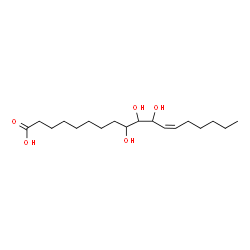 ChemSpider 2D Image | (12Z)-9,10,11-Trihydroxy-12-octadecenoic acid | C18H34O5