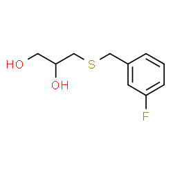 ChemSpider 2D Image | 3-[(3-Fluorobenzyl)sulfanyl]-1,2-propanediol | C10H13FO2S