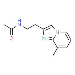 ChemSpider 2D Image | N-[2-(8-Methylimidazo[1,2-a]pyridin-2-yl)ethyl]acetamide | C12H15N3O