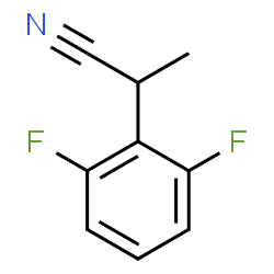 ChemSpider 2D Image | 2-(2,6-Difluorophenyl)propanenitrile | C9H7F2N