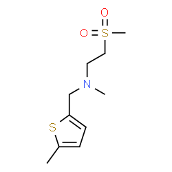 ChemSpider 2D Image | N-Methyl-2-(methylsulfonyl)-N-[(5-methyl-2-thienyl)methyl]ethanamine | C10H17NO2S2