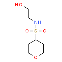 ChemSpider 2D Image | N-(2-HYDROXYETHYL)OXANE-4-SULFONAMIDE | C7H15NO4S