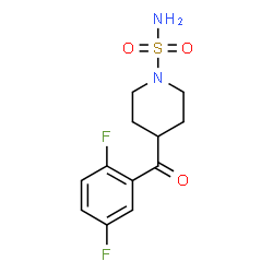 ChemSpider 2D Image | 4-(2,5-Difluorobenzoyl)-1-piperidinesulfonamide | C12H14F2N2O3S