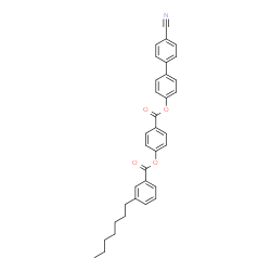 ChemSpider 2D Image | 4-{[(4'-Cyano-4-biphenylyl)oxy]carbonyl}phenyl 3-heptylbenzoate | C34H31NO4