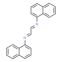 ChemSpider 2D Image | (1E,2E)-N,N'-Di(1-naphthyl)-1,2-ethanediimine | C22H16N2