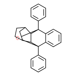 ChemSpider 2D Image | 1,8-Diphenyl-15-oxapentacyclo[6.6.1.1~3,6~.0~2,7~.0~9,14~]hexadeca-9,11,13-triene | C27H24O