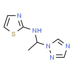 ChemSpider 2D Image | N-[1-(1H-1,2,4-Triazol-1-yl)ethyl]-1,3-thiazol-2-amine | C7H9N5S