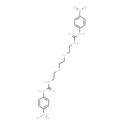 ChemSpider 2D Image | 1,1'-[1,2-Ethanediylbis(oxy-2,1-ethanediyl)]bis[3-(4-nitrophenyl)urea] | C20H24N6O8