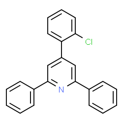 ChemSpider 2D Image | 4-(2-Chlorophenyl)-2,6-diphenylpyridine | C23H16ClN