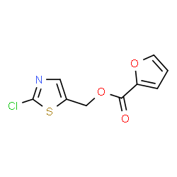 ChemSpider 2D Image | (2-Chloro-1,3-thiazol-5-yl)methyl 2-furoate | C9H6ClNO3S