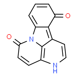 ChemSpider 2D Image | 3H-Indolo[3,2,1-de][1,5]naphthyridine-6,11-dione | C14H8N2O2