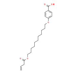 ChemSpider 2D Image | 4-{[11-(3-Butenoyloxy)undecyl]oxy}benzoic acid | C22H32O5