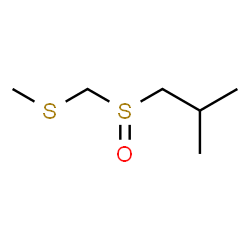 ChemSpider 2D Image | 2-Methyl-1-{[(methylsulfanyl)methyl]sulfinyl}propane | C6H14OS2