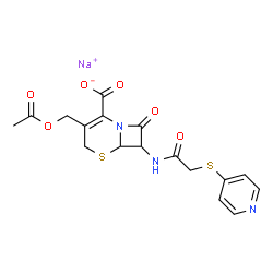 ChemSpider 2D Image | CEPHAPIRIN SODIUM | C17H16N3NaO6S2