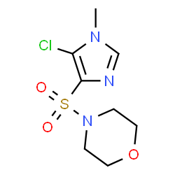 ChemSpider 2D Image | 4-[(5-Chloro-1-methyl-1H-imidazol-4-yl)sulfonyl]morpholine | C8H12ClN3O3S