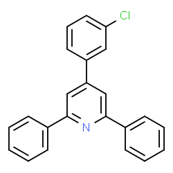 ChemSpider 2D Image | 4-(3-Chlorophenyl)-2,6-diphenylpyridine | C23H16ClN