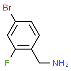 ChemSpider 2D Image | 4-Bromo-2-fluorobenzylamine | C7H7BrFN