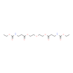 ChemSpider 2D Image | Oxydi-2,1-ethanediyl bis{3-[(ethoxycarbonyl)amino]propanoate} | C16H28N2O9