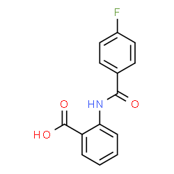 ChemSpider 2D Image | 2-(4-Fluorobenzamido)benzoic acid | C14H10FNO3