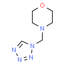ChemSpider 2D Image | 4-(1H-Tetrazol-1-ylmethyl)morpholine | C6H11N5O